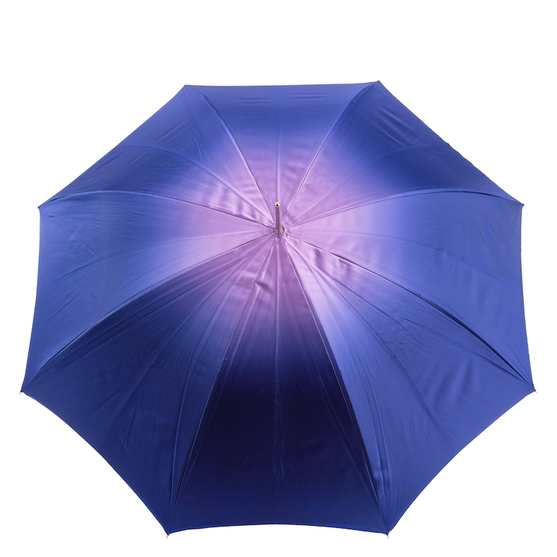 Chic Purple Dahlia Umbrella – Double Cloth, Manual Opening