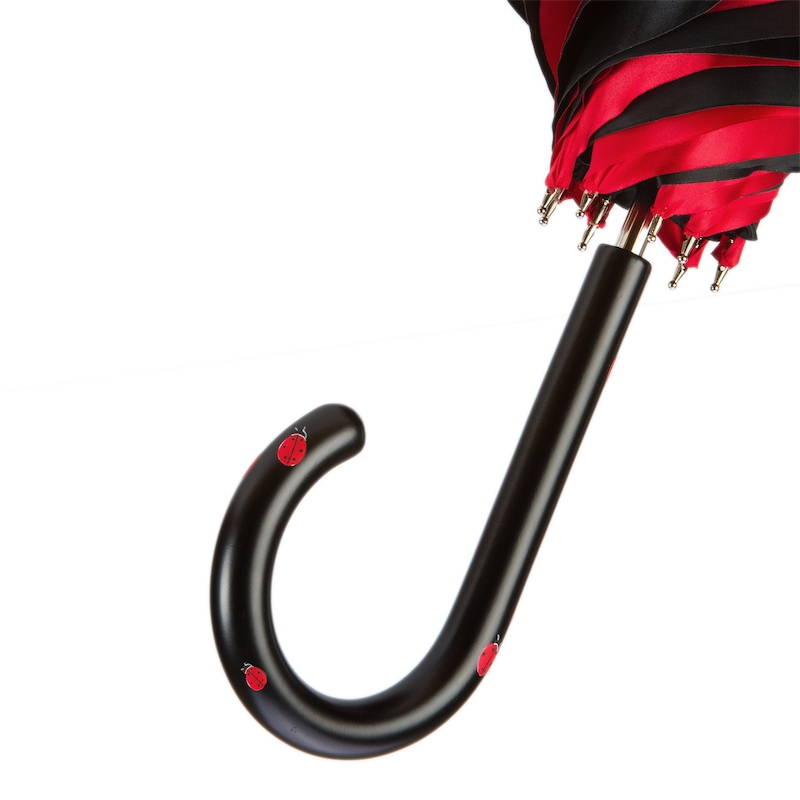 Exclusive Designer Ladybug Manual Double Cloth Umbrella