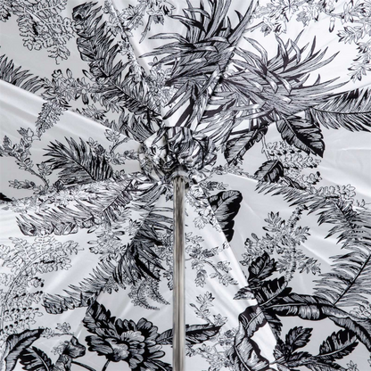 Elegant Designer Black Canopy Umbrella – Classic Italian Design