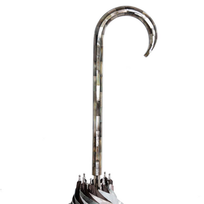 Elegant Handle Mother of Pearl Luxury Umbrella – Manual Opening