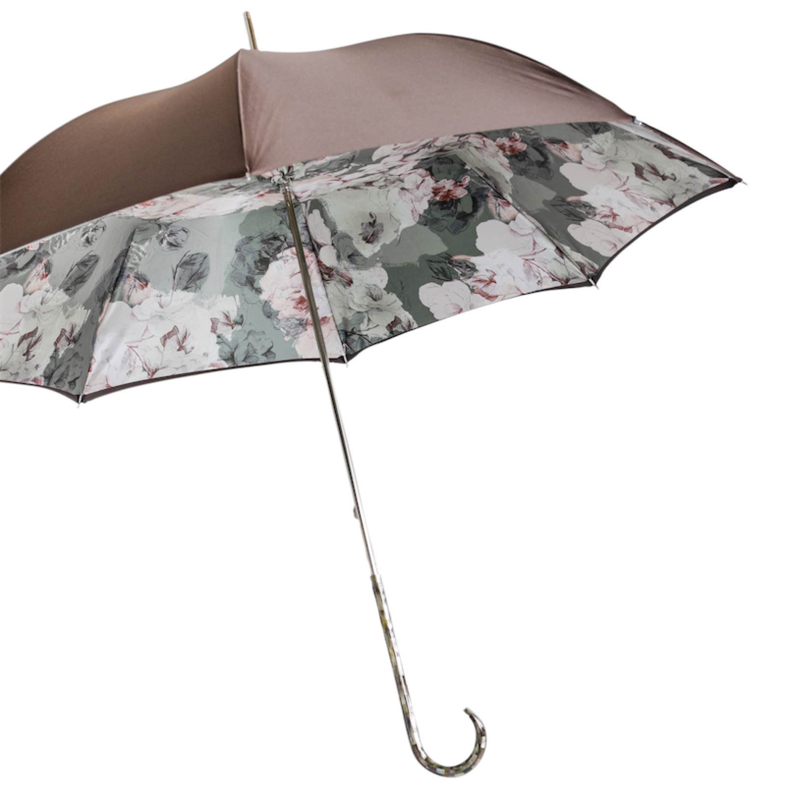 Elegant Handle Mother of Pearl Luxury Umbrella – Manual Opening