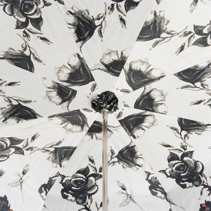 Beautiful Italian Umbrella with Jeweled Metal Handle