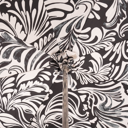 Vintage Giraffe Print Umbrella with Aluminum Handle, Handmade in Italy
