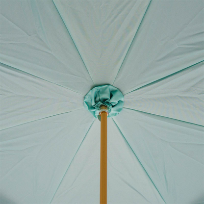 Seahorse Enameled Brass Handle Double Cloth Umbrella