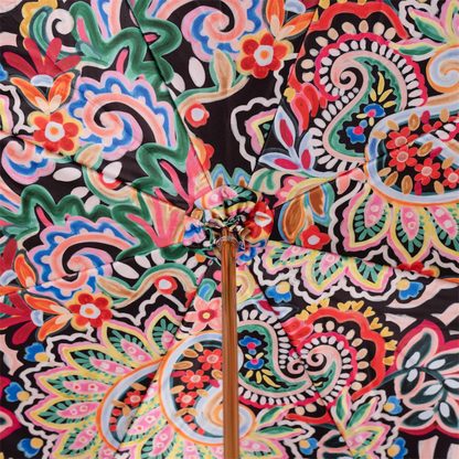 Red Skull Luxury Umbrella with Resin Handle – Handmade in Italy