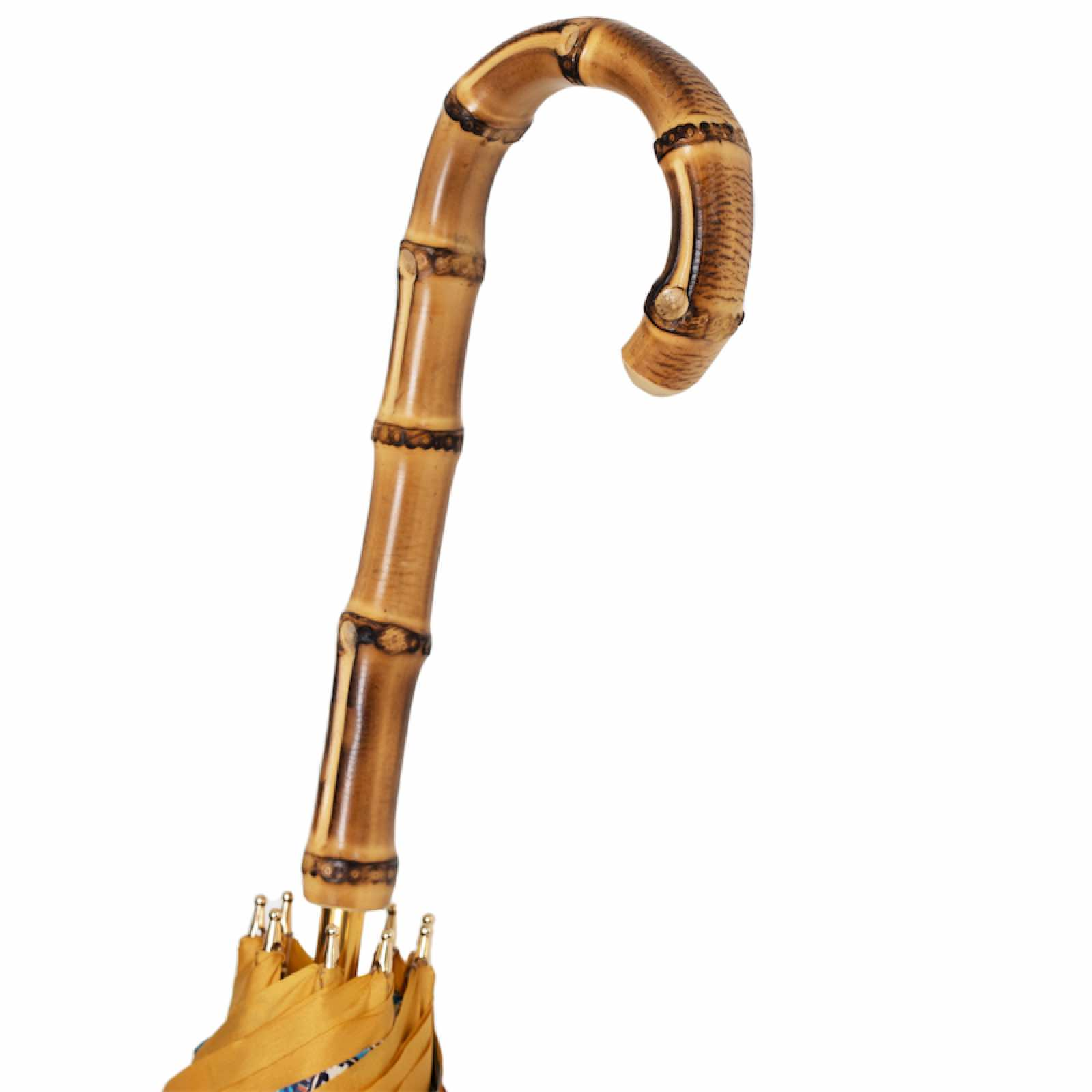 Bamboo Handle Fruit Pattern Umbrella – Manual Opening