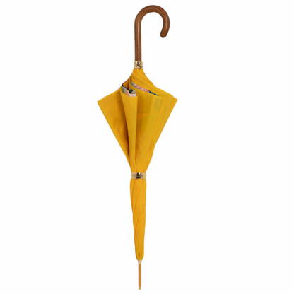 Yellow Tropical Umbrella – Manual Opening, Handmade in Italy
