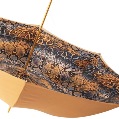 Enameled Brass Handle Manual Opening Knuckleduster Luxury Umbrella