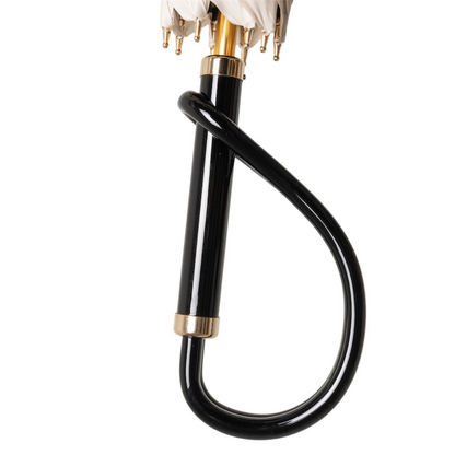 Umbrella Paris Ivory with Acetate Handle, Handmade in Italy