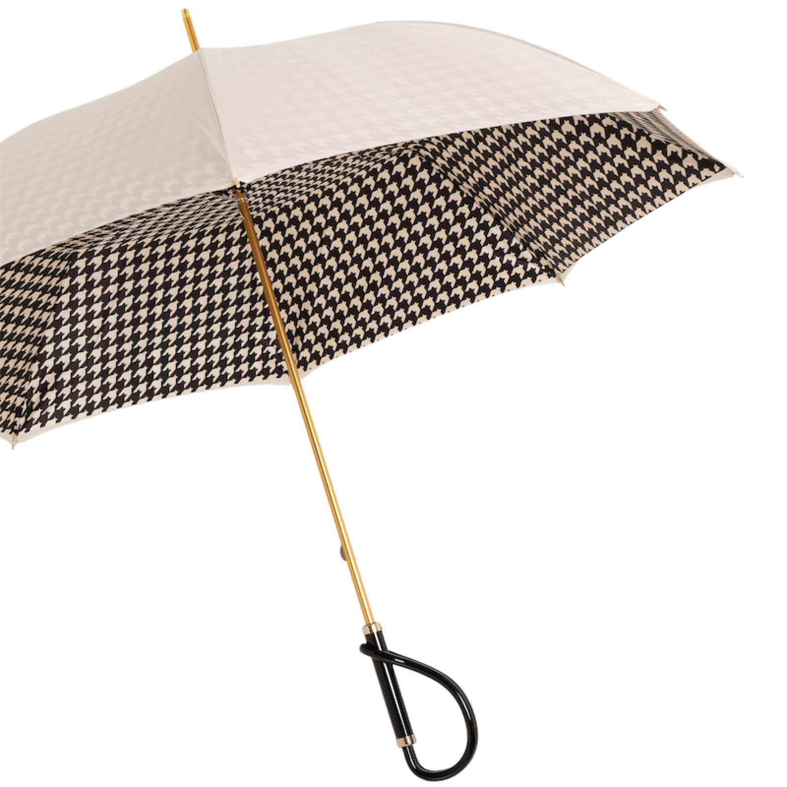 Umbrella Paris Ivory with Acetate Handle, Handmade in Italy