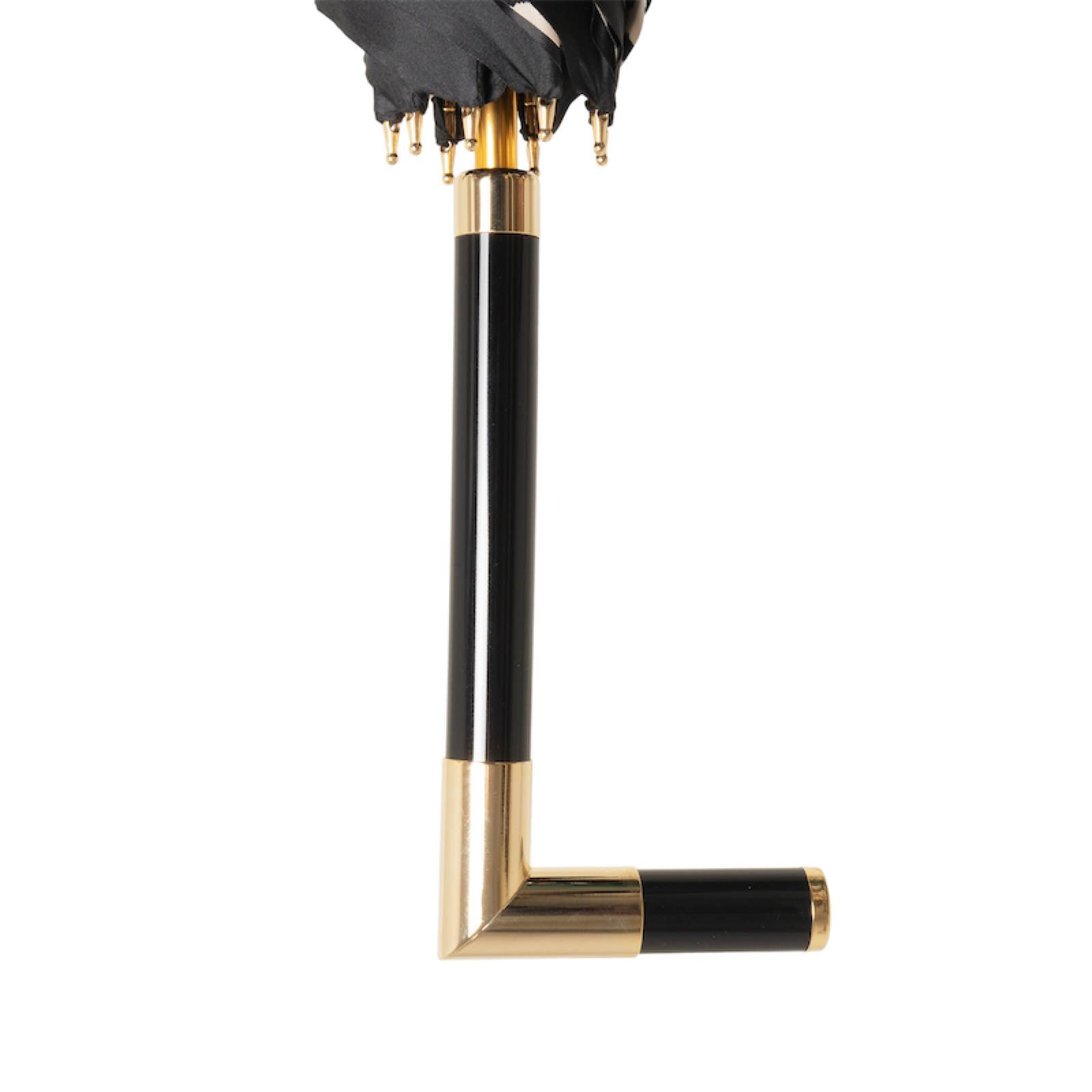 Handcrafted Elegant Paris Black Umbrella with Acetate Handle