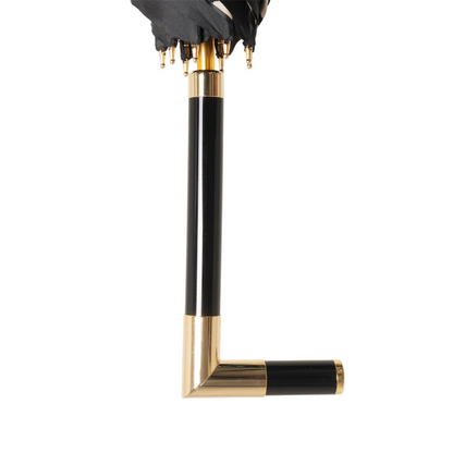 Handcrafted Elegant Paris Black Umbrella with Acetate Handle