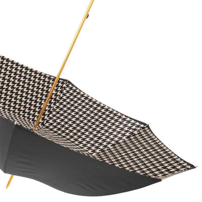 Handcrafted Elegant Paris Black Umbrella with Acetate Handle