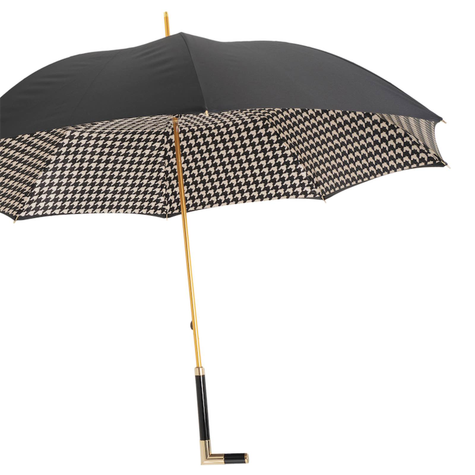 Handcrafted Elegant Paris Black Umbrella with Acetate Handle