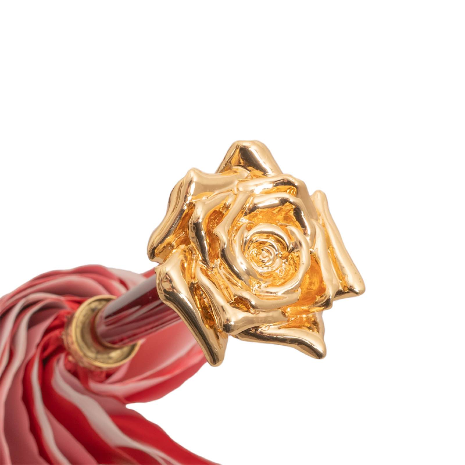 Gold Rose Umbrella – Timeless Elegance with Gilt-Plated Resin Handle