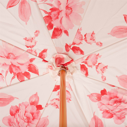 Gold Rose Umbrella – Timeless Elegance with Gilt-Plated Resin Handle