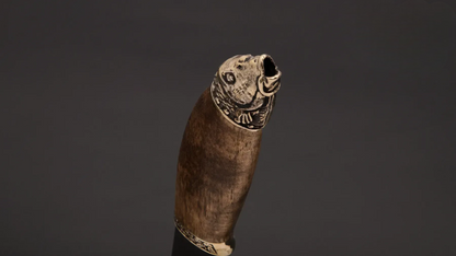 Refined Collectible Knife with Stainless Steel Blade and Walnut Handle