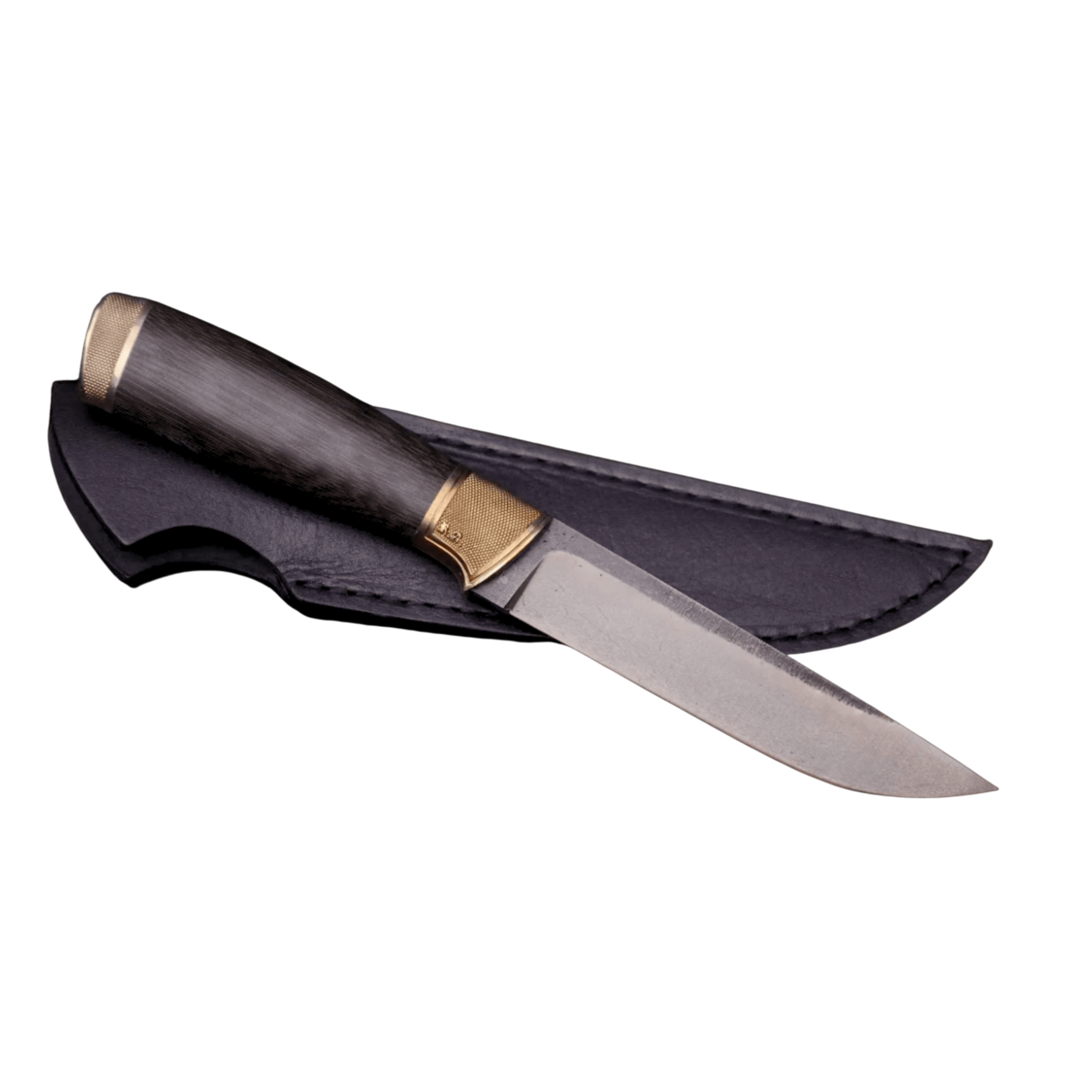 Classic Designer Black Handle Hunting Fishing and Camping Knife