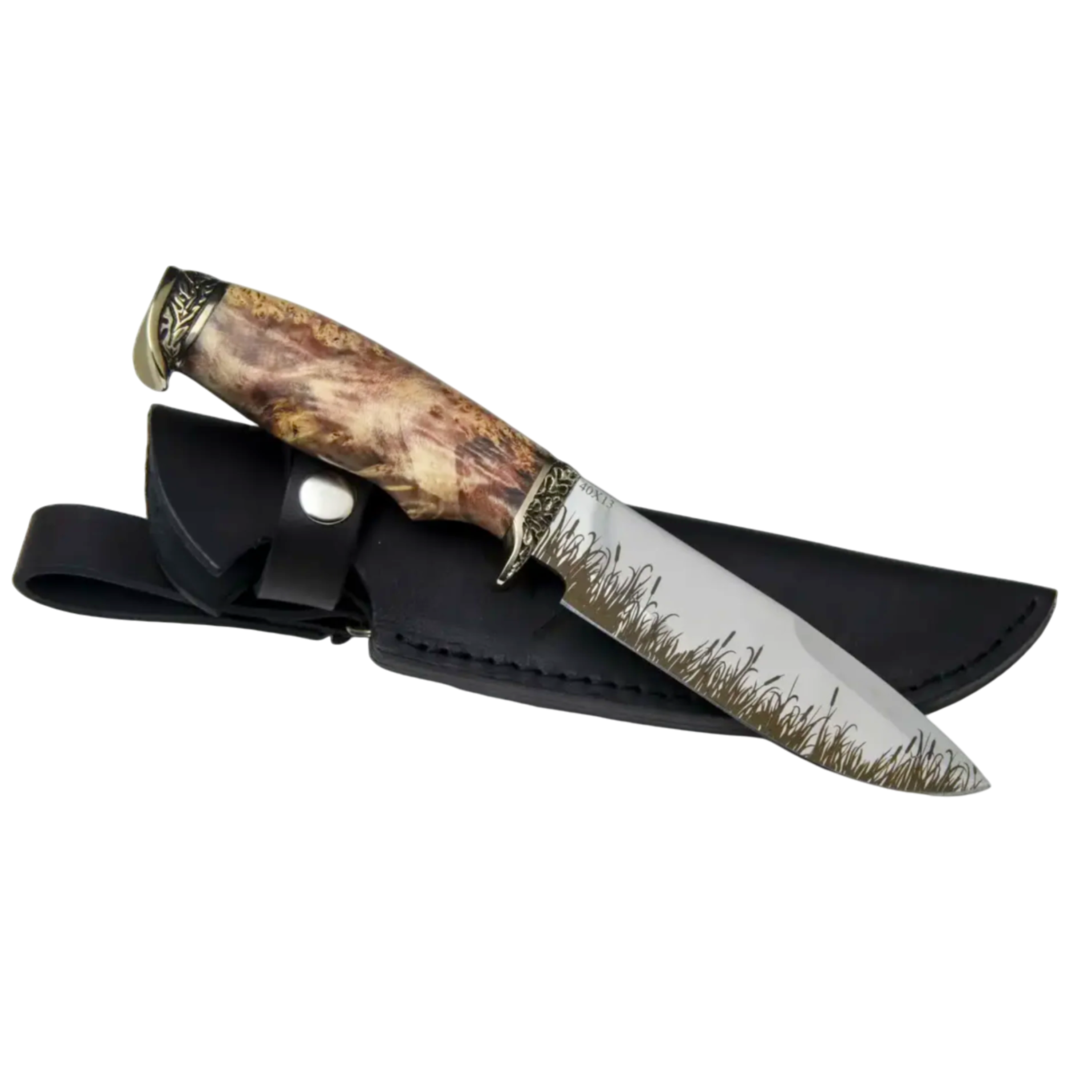 Engraved Hunting and Fishing Knife in Exclusive and Unique Design