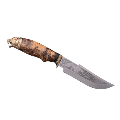 Exclusive Handle Artistic Knife with Blade Engraving - Elegant Knives