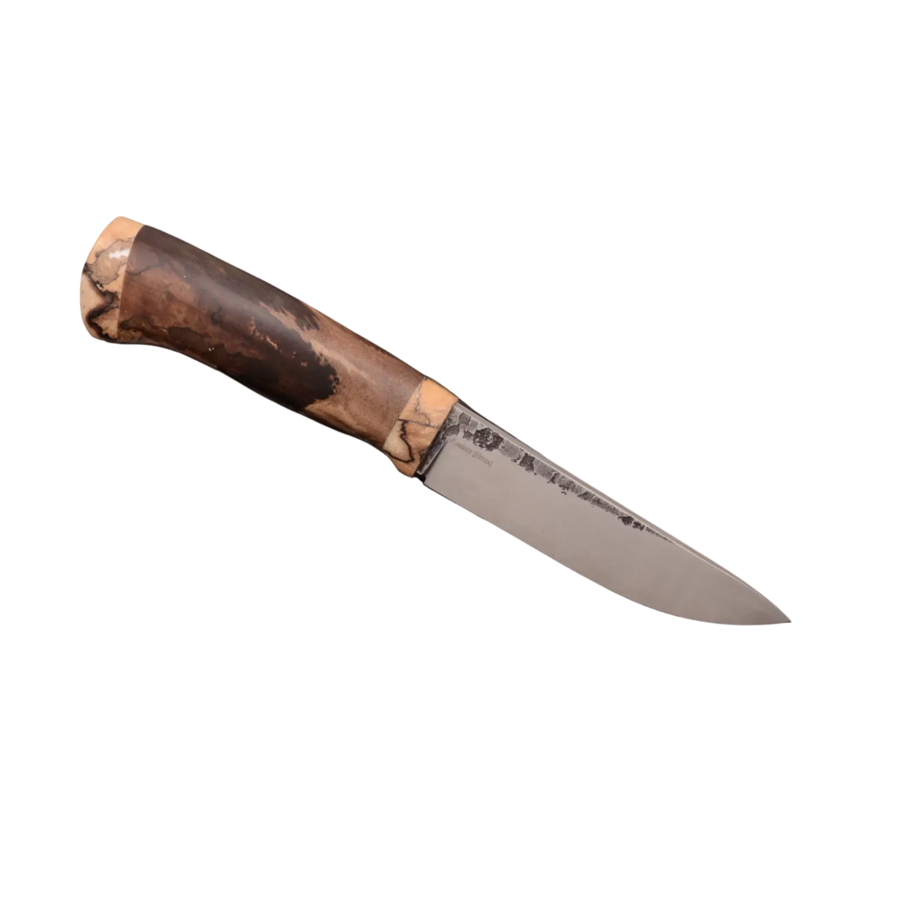 Handmade Exclusive Knife with Stabilized Walnut Handle