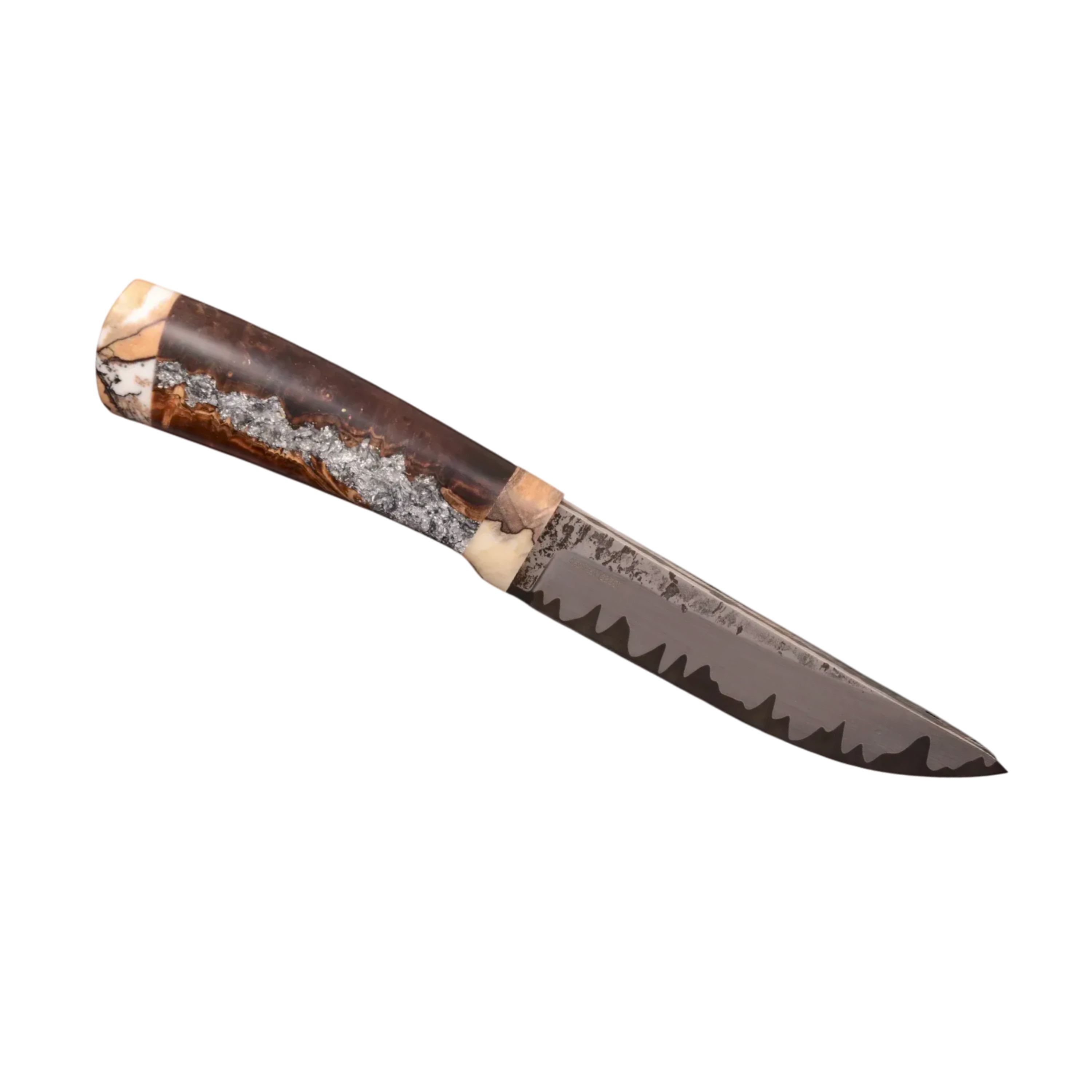 Exclusive S390 Knife with Hybrid Handle and Leather Sheath