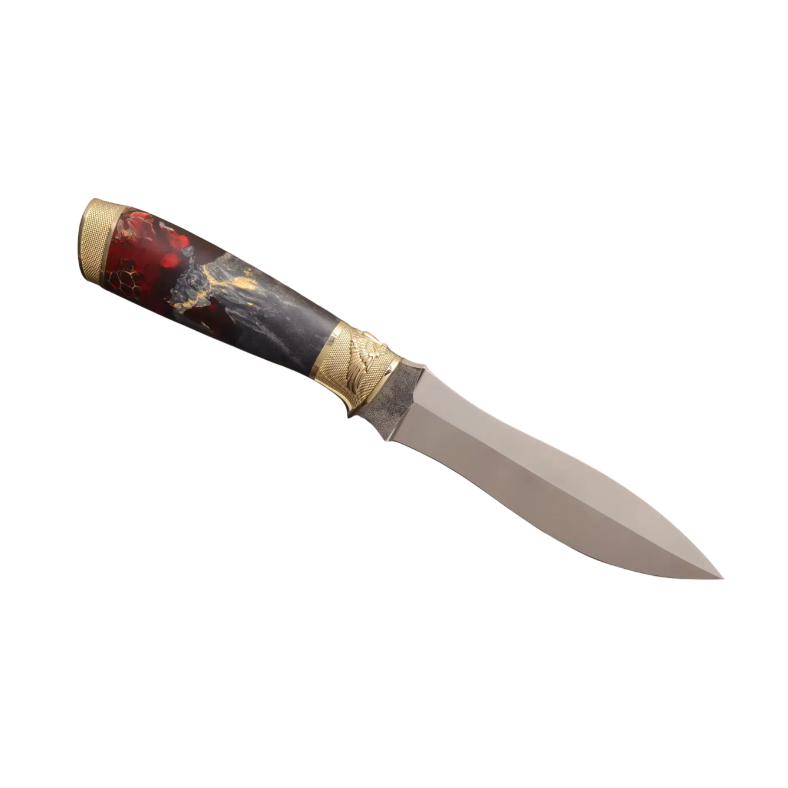 Collectible Knife with Hybrid Handle and N690 Stainless Steel Blade