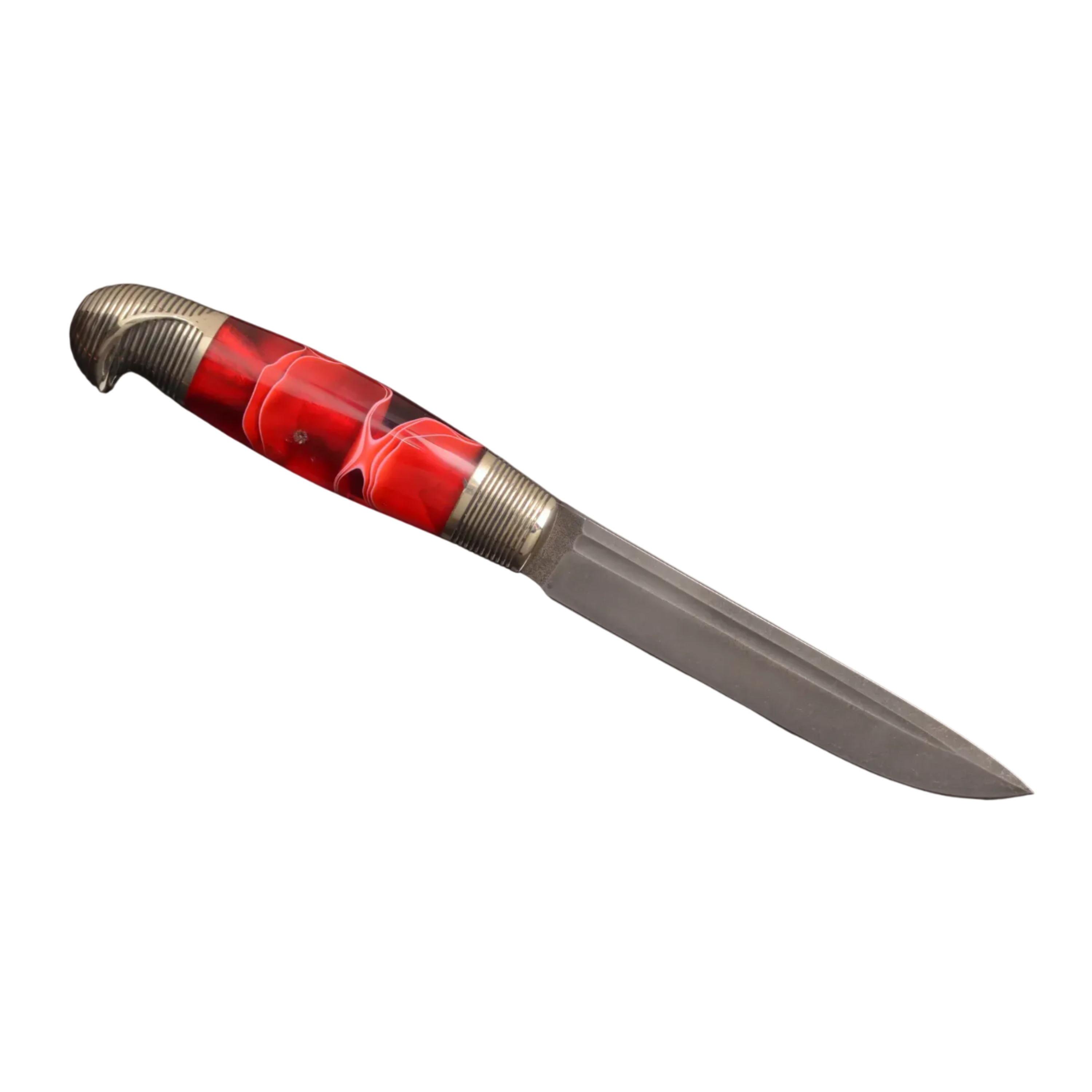Collectible Knife with N690 Stainless Steel Blade and Acrylic Handle