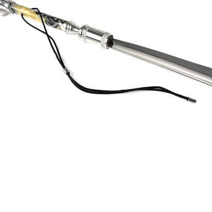 Designer Italian Luxury Silver-Plated Shoehorn with Brass Tongue