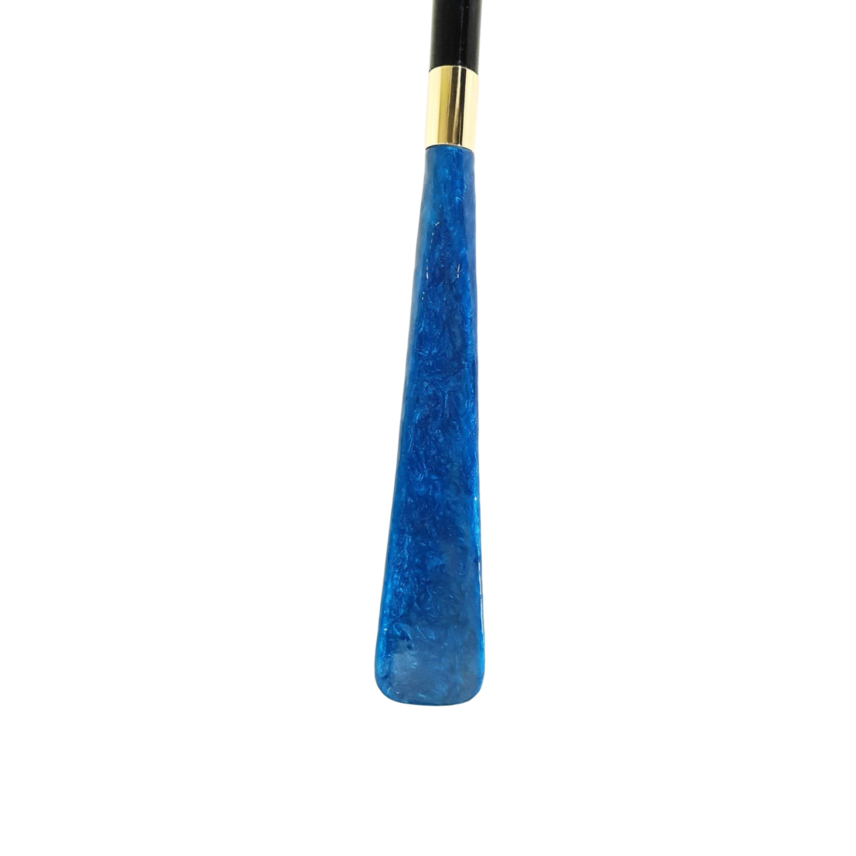 Elegant Shoehorn with Enamelled Peacock Handle and Swarovski Accent