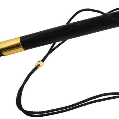 Italian Shoehorn with Enamelled Rooster Handle and Golden Accents