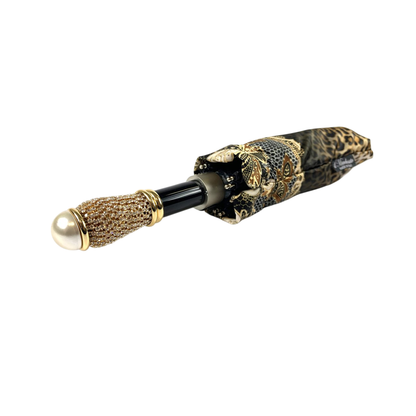 Animalier Women's Folding Umbrella – Luxury Leopard Design