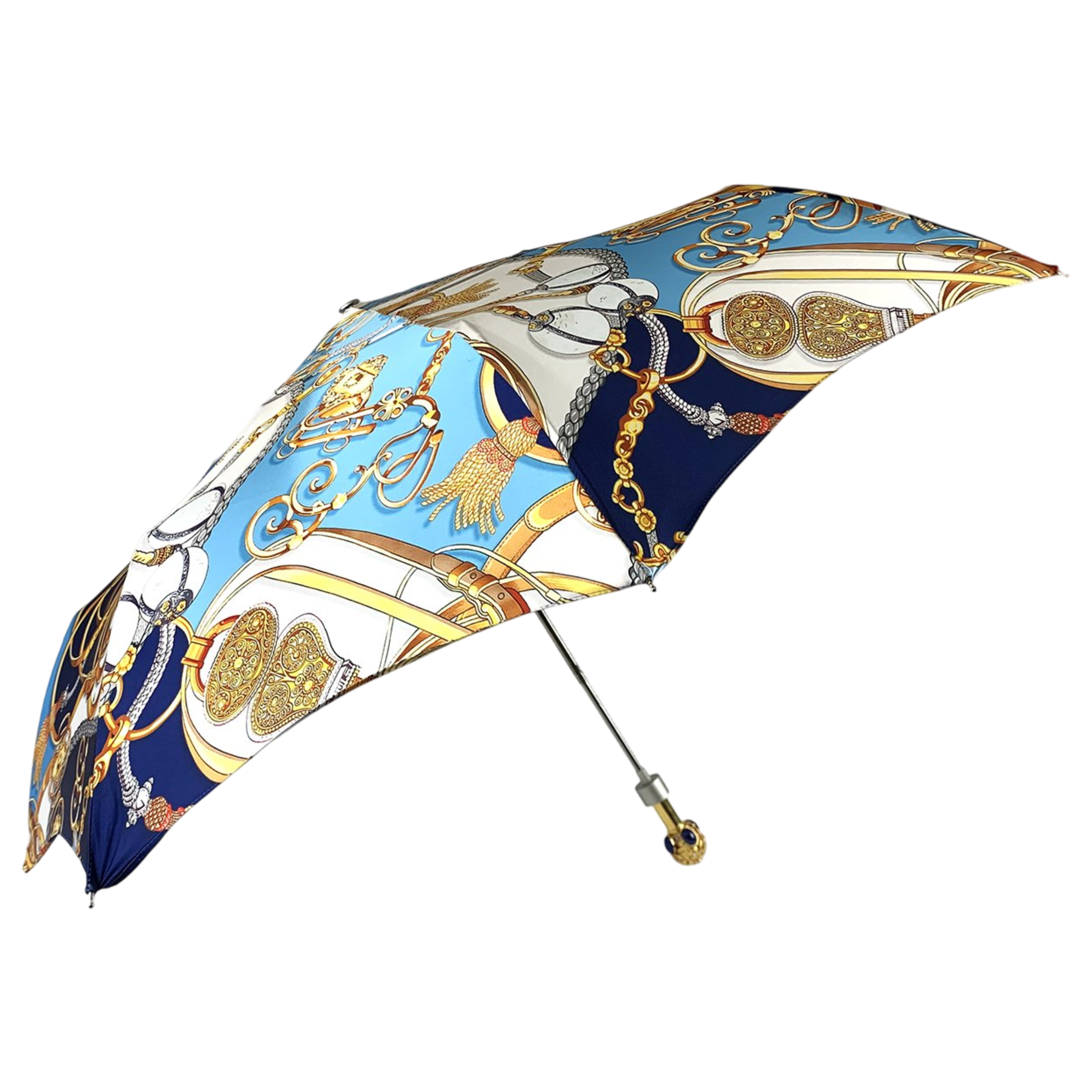 Stylish Women's Folding Umbrella – Exclusive Lapis-Lazuli Design