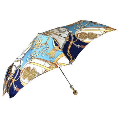 Stylish Women's Folding Umbrella – Exclusive Lapis-Lazuli Design
