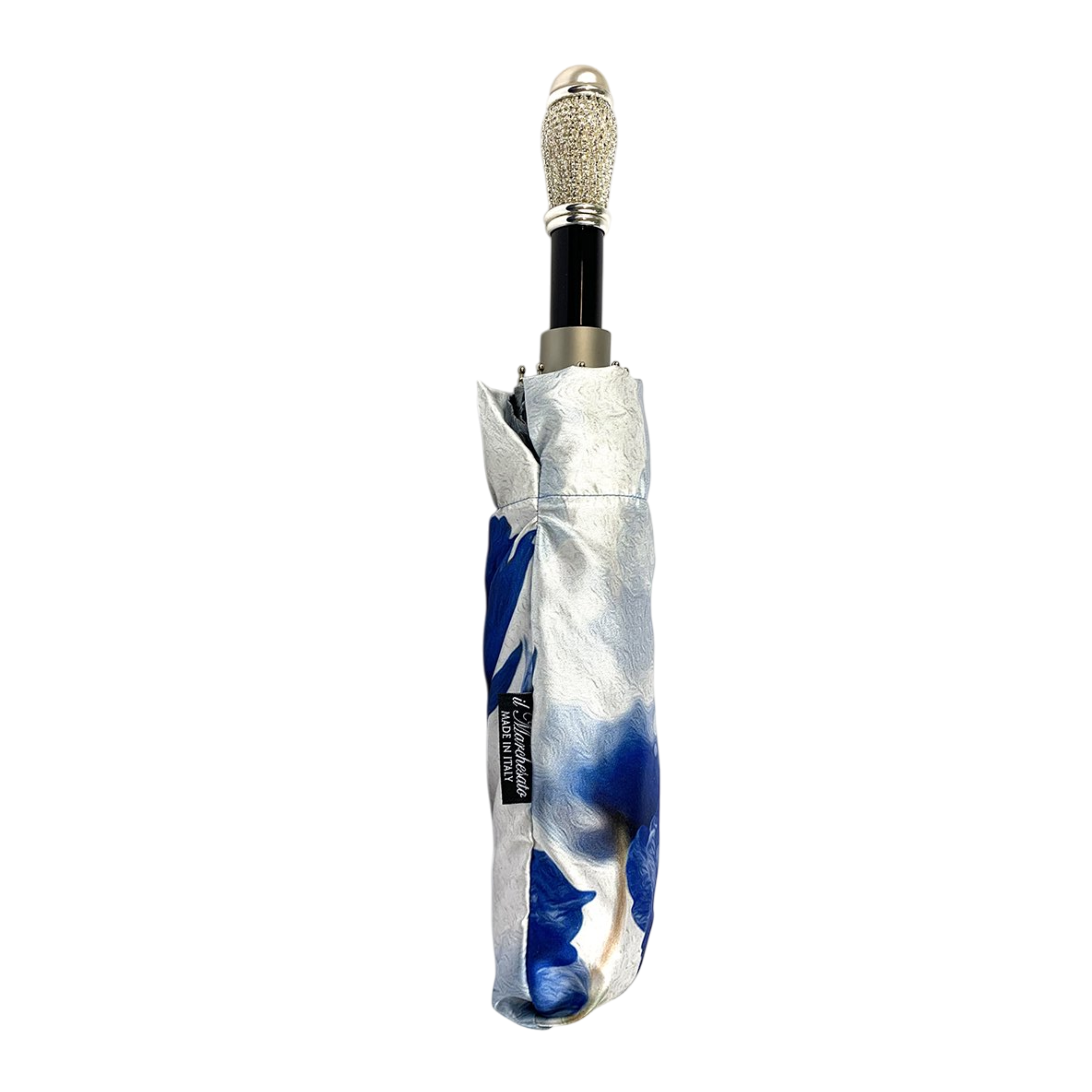 Folding Umbrella with Blue Poppies – Women’s Exclusive Floral Design