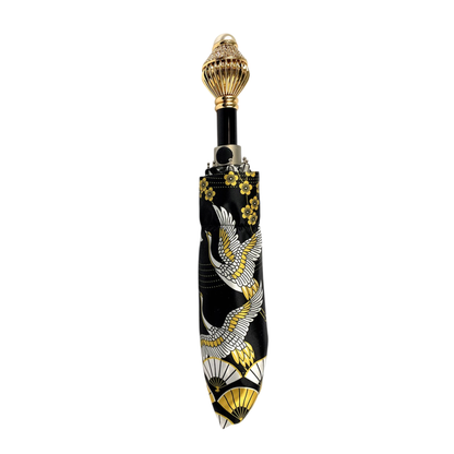 Elegant, Lightweight and Luxurious Heron Art Folding Umbrella