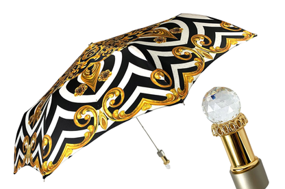 Swarovski Crystal Folding Umbrella – Elegant & Handmade for Women
