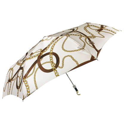 Exclusive Design with Crystal Handle Graceful Women's Folding Umbrella