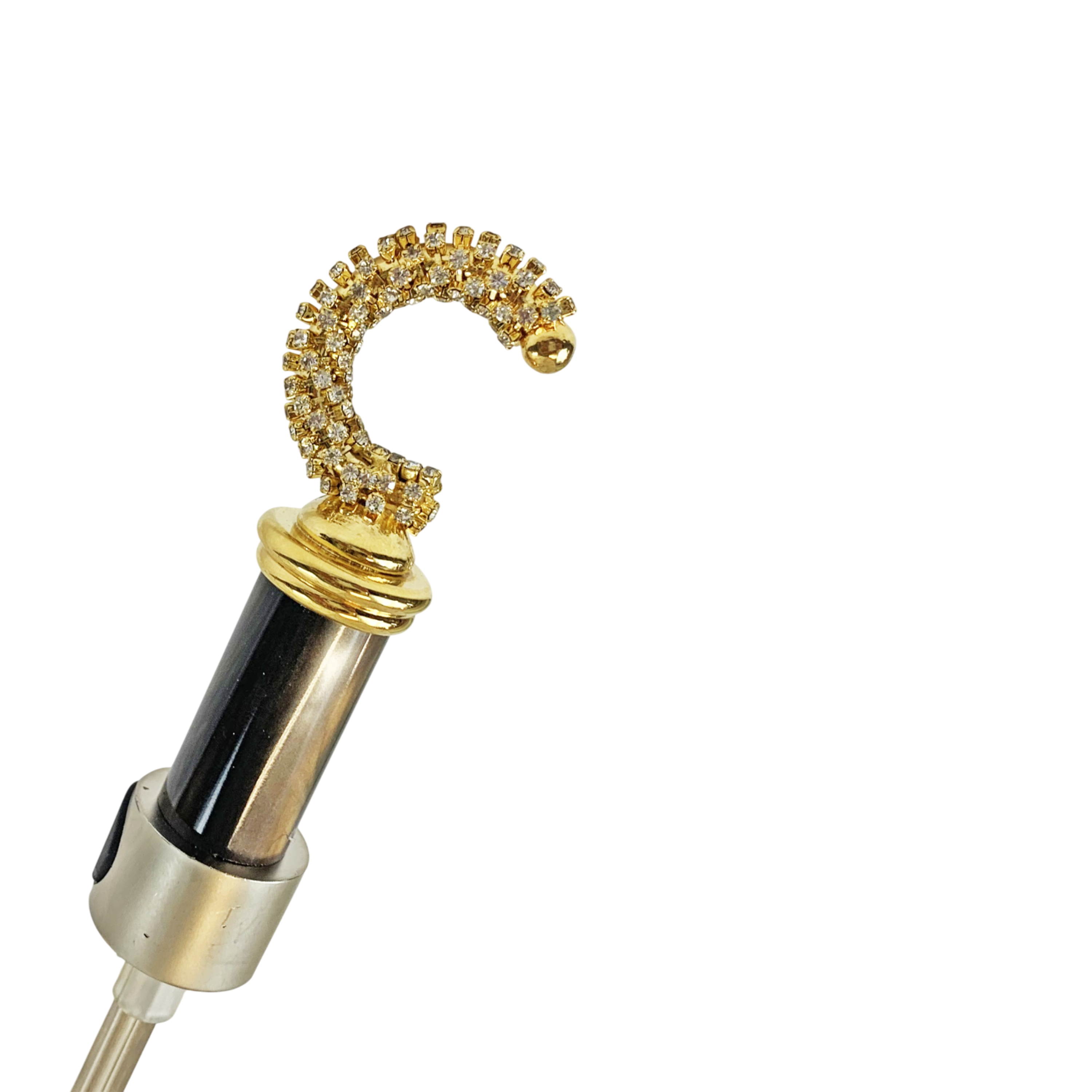 Exclusive Design with Crystal Handle Graceful Women's Folding Umbrella