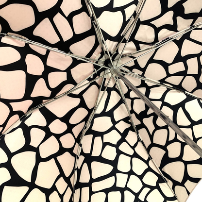 Unique Double Canopy Women's Umbrella with Magenta Crystals