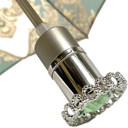 Ladies Folding Umbrella – Exclusive Design with Silver Handle