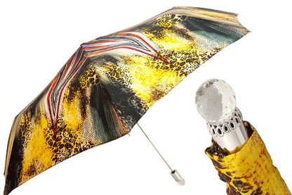Women’s Folding Umbrella – Animalier Abstract Luxury Design