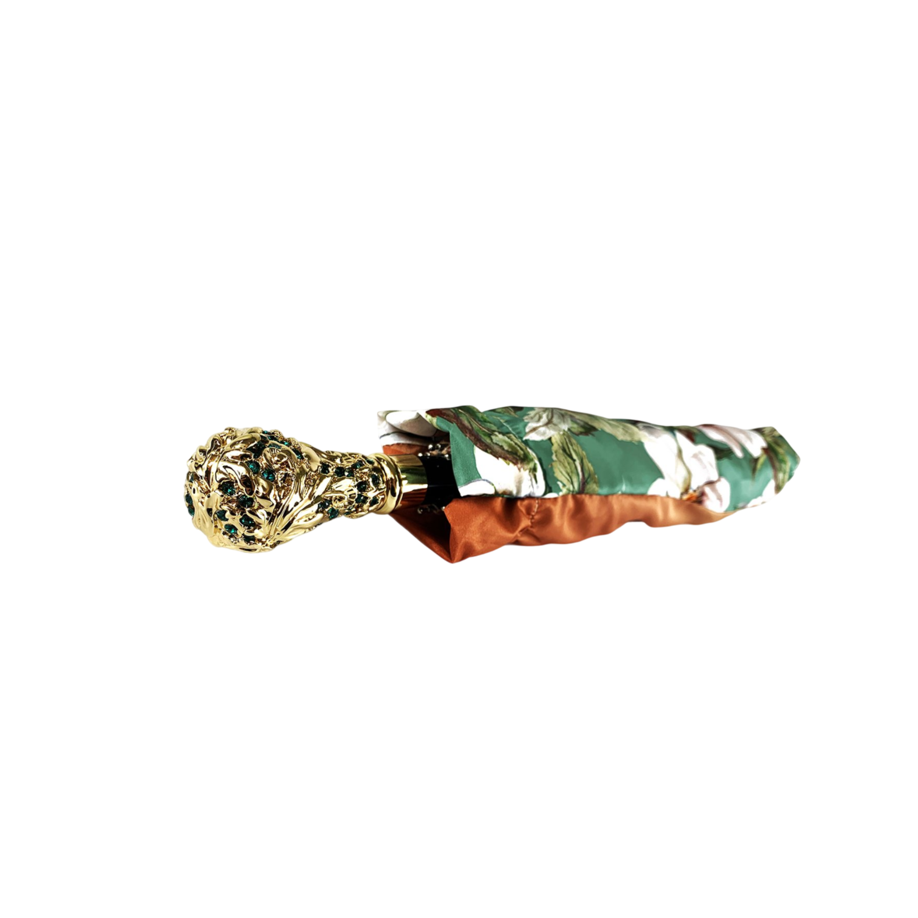 Exclusive Light Green Flowered Umbrella – Deluxe Women's Collection