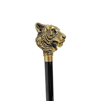 Exclusive 24K Gold-Plated Tiger Walking Stick – Handcrafted in Italy