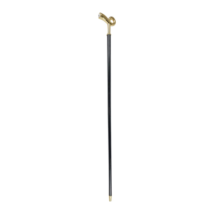 Exclusive Walking Stick with Sturdy 24K Gold-Plated Brass Handle