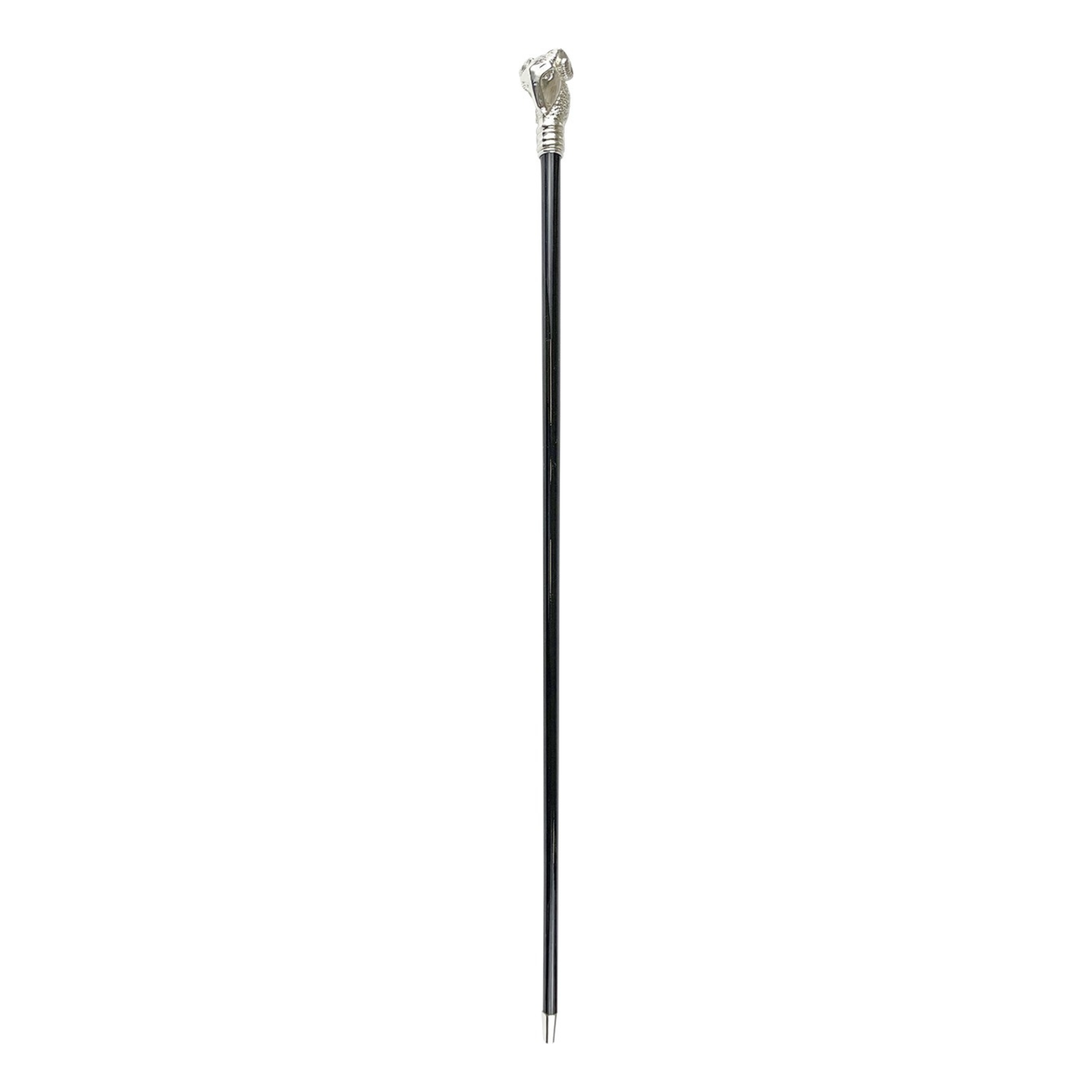 Classic Design Silver-Plated 925 Ram Handle Walking Stick