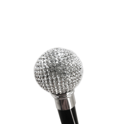 Chic Handcrafted Elegant Walking Cane with Swarovski Rhinestones