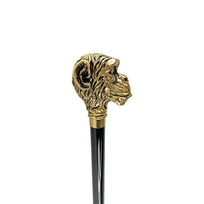 Exclusive Design 24K Gold-Plated Handle Walking Stick