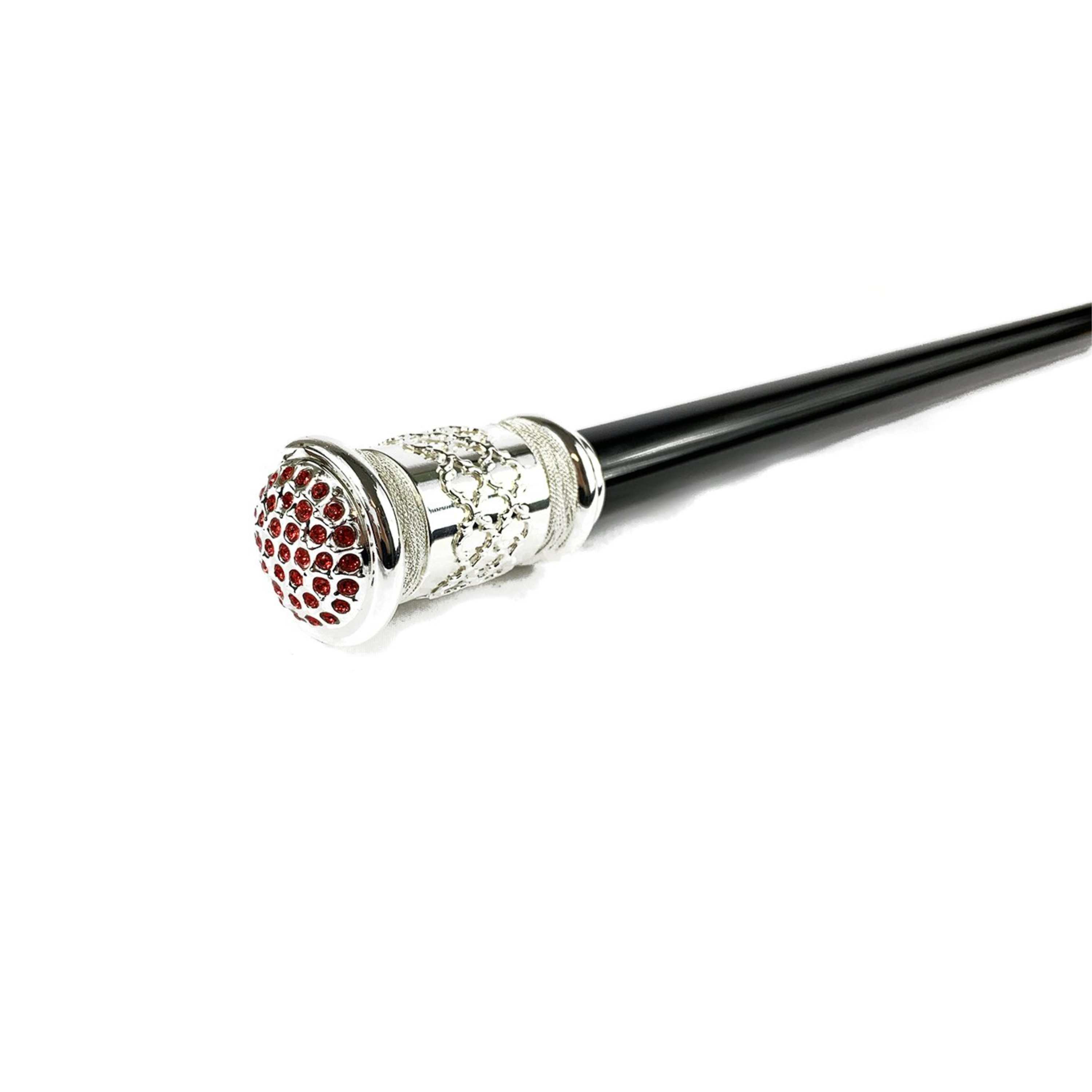 Luxury Ceremonial Walking Stick with 925 Silver-Plated Mylord Handle