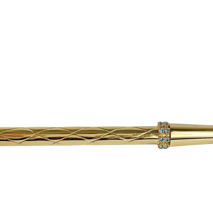 Limited Edition Italian Walking Stick in Solid Brass with 24K Gold Plating